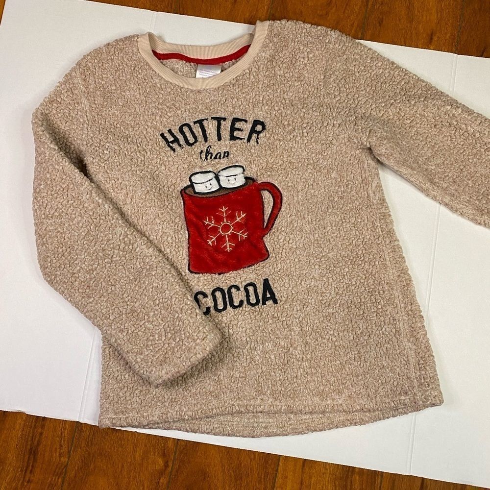 Secret treasures hotter than cocoa plush pullover sweater